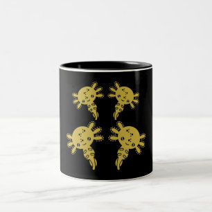 Taza Bicolor Salamander Axotl exótico