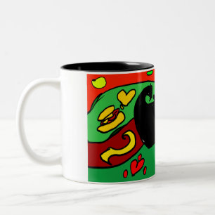 Taza Bicolor Salchicha hot dog