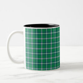 Taza Bicolor Salem Green and White Plaid