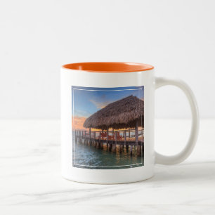 Taza Bicolor Salida del sol del área de embarque