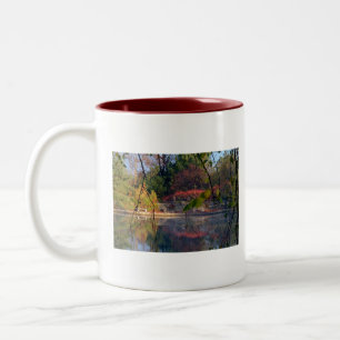 Taza Bicolor Salida del sol en el arboreto de $cox
