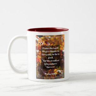 Taza Bicolor Salmo 106:1 Mug