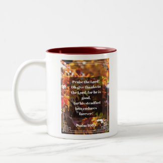 Taza Bicolor Salmo 106:1 Mug