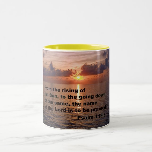 Taza Bicolor Salmo 113:3 (Centro)