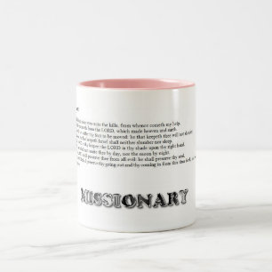 Taza Bicolor salmo 121, MISIONARIO