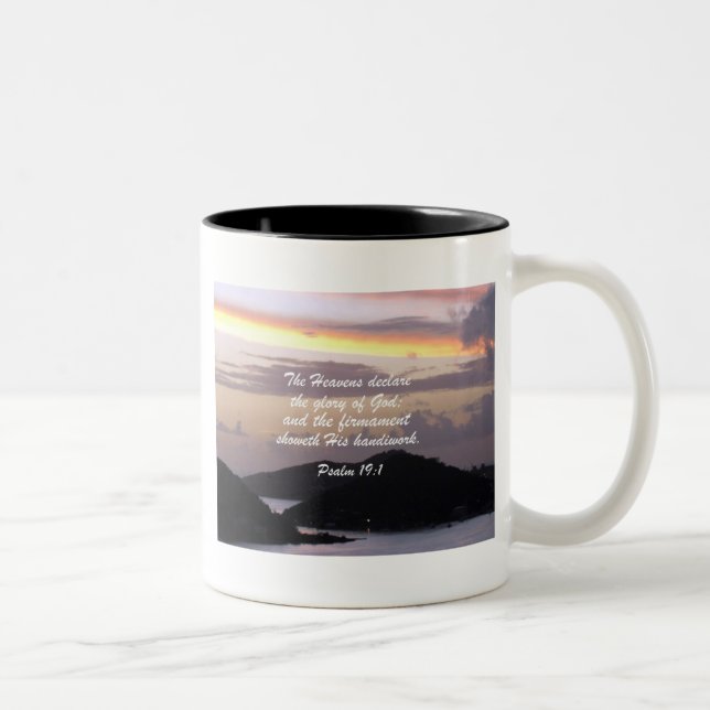 Taza Bicolor Salmo 19:1 (Derecha)
