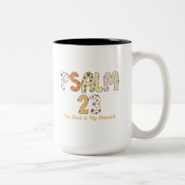 Taza Bicolor Salmo 23 Escritura De Otoño