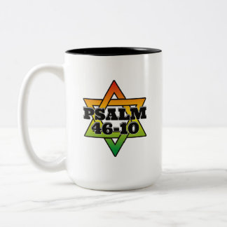 Taza Bicolor Salmo 46-10 - Mug De Dos Tonos