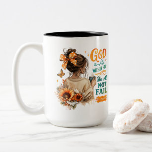 Taza Bicolor Salmo 46:5.