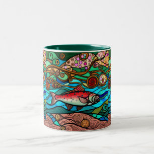 Taza Bicolor Salmon Season