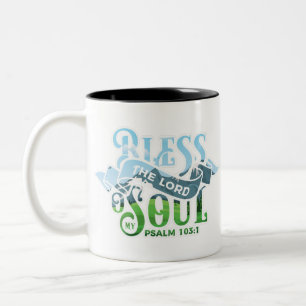 Taza Bicolor Salmos 103 Diseño Cristiano