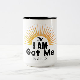 Taza Bicolor Salmos 23 Escritura Moderna El YO SOY Me Tiene