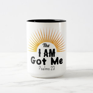 Taza Bicolor Salmos 23 Escritura Moderna El YO SOY Me Tiene