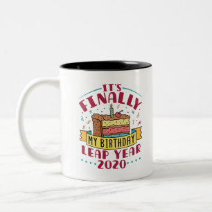 Taza Bicolor Salto año 2020 es mi cumpleaños