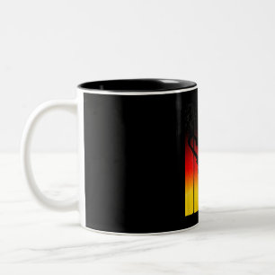Taza Bicolor Salto de baile de cadera alemán baile de hip hop A