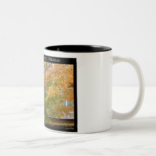 Taza Bicolor Saltos termales de belleza otoñal, regalos de ropa