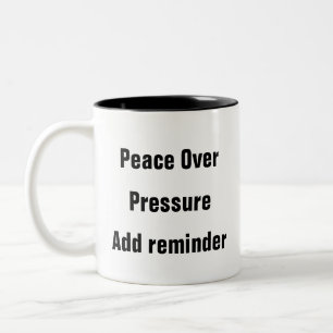 Taza Bicolor Salud mental Paz por presión alivio de estrés