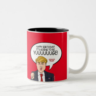 Taza Bicolor Saludo de Donald Trump - feliz cumpleaños - .png