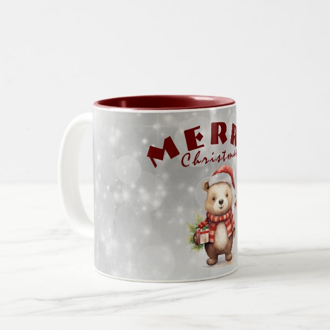 Taza Bicolor Saludo de los navidades (Anverso izquierdo)