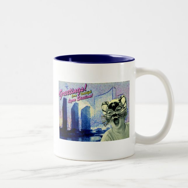 Taza Bicolor Saludos (Derecha)