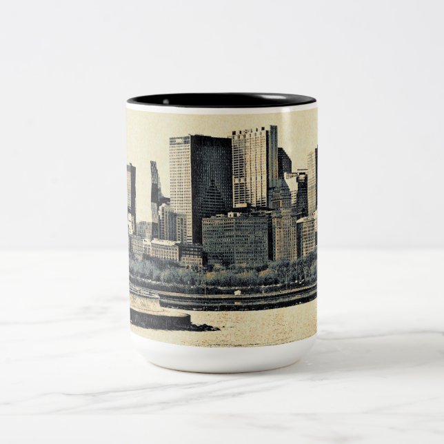Taza Bicolor Saludos de Chicago (Centro)