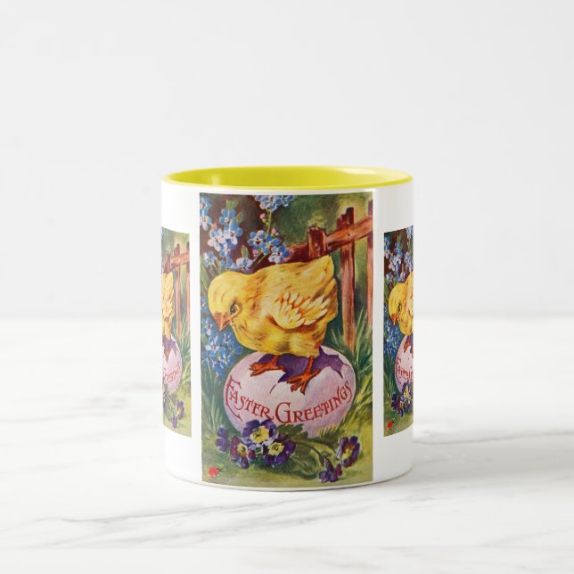 Taza Bicolor Saludos de Pascua (Centro)