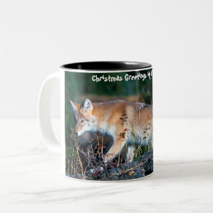 Taza Bicolor Saludos navideños a mi viejo Coyote