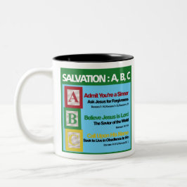 Taza Bicolor Salvación ABC