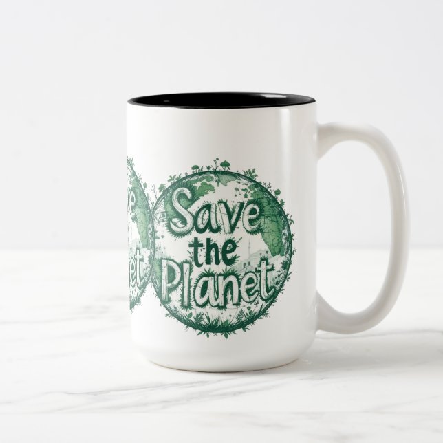 Taza Bicolor Salvar al planeta (Derecha)