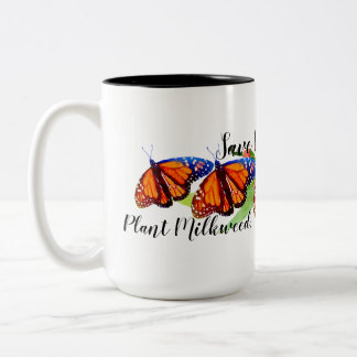 Taza Bicolor Salvar la mariposa monarca