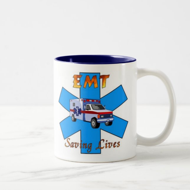 Taza Bicolor Salvares vidas de EMT (Derecha)