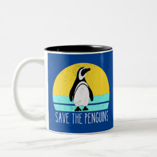 Taza Bicolor Salven A Los Pingüinos