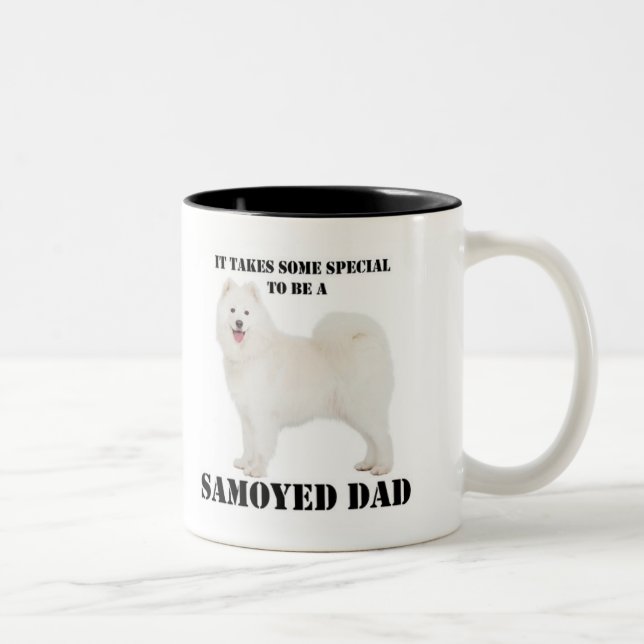 Taza Bicolor Samoyed Dad Mug (Derecha)