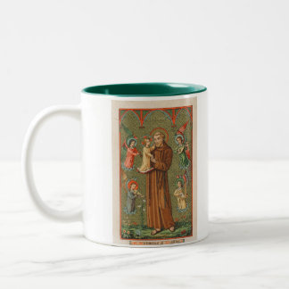 Taza Bicolor San Antonio de Padua mug