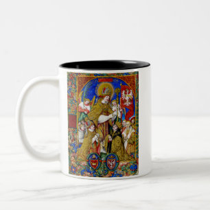 Taza Bicolor San Estanislao Obispo y Mártir Arte Fino