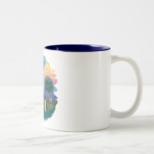 Taza Bicolor San Francisco (ff) - Gato negro y blanco