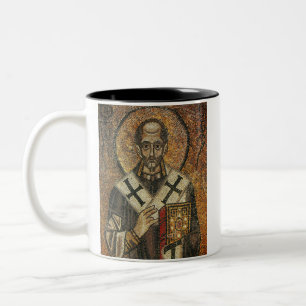 Taza Bicolor San Juan Crisóstomo arzobispo de Constantinopla