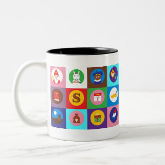 Taza Bicolor san nicholas Zwarte Piet