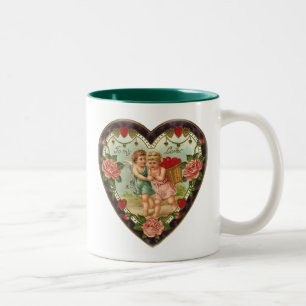 Taza Bicolor San Valentín Victoriano A Mi Amor II