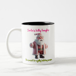 Taza Bicolor Santa Belly Laughs