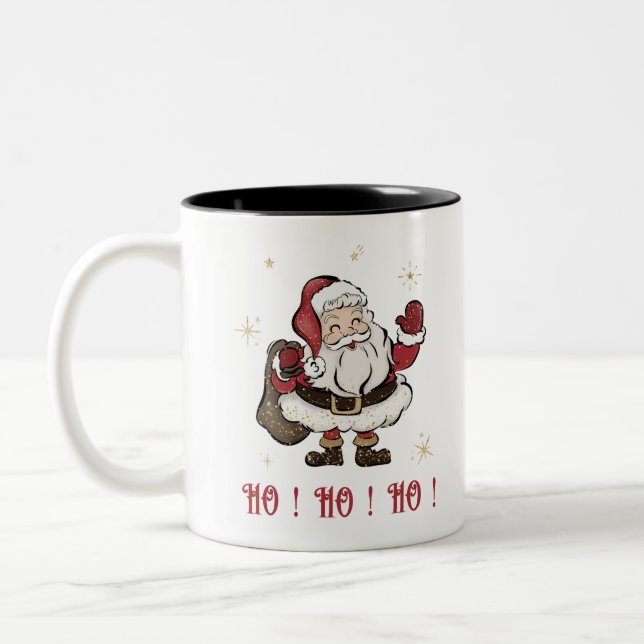 Taza Bicolor Santa Claus (Izquierda)