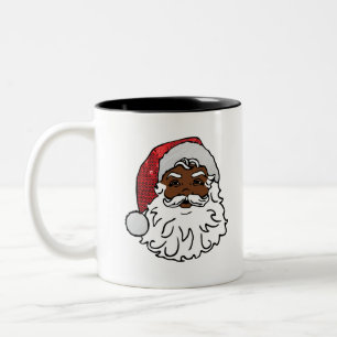 Taza Bicolor santa claus negro secuenciado
