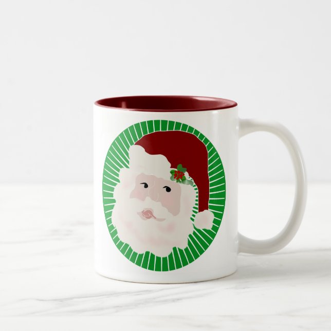Taza Bicolor Santa Claus tradicional (Derecha)