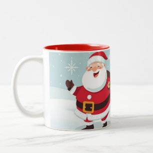 Taza Bicolor Santa Claus y los renos