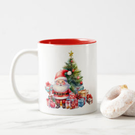 Taza Bicolor Santa Cláusula
