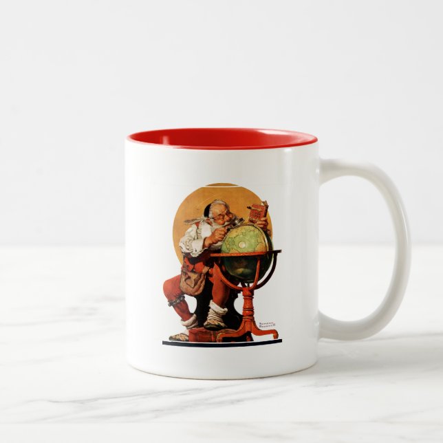 Taza Bicolor Santa del Globe (Derecha)
