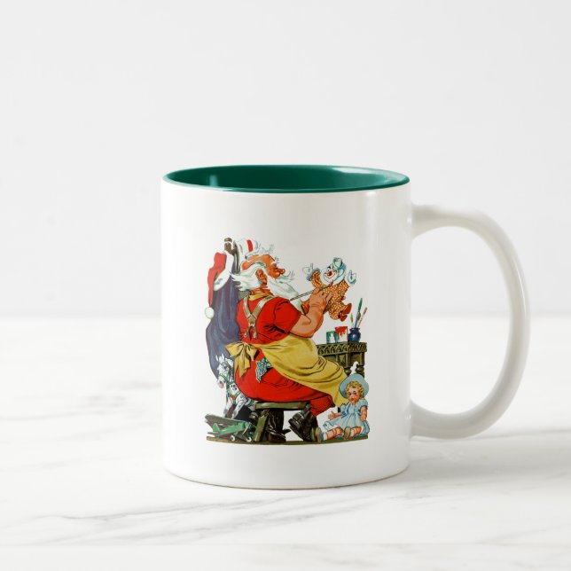 Taza Bicolor Santa en el trabajo (Derecha)