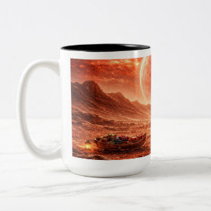 Taza Bicolor Santa Entrega en el Planeta Rojo