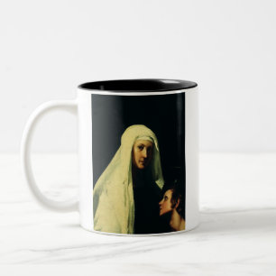 Taza Bicolor Santa Francisca de Roma por Giovanni Antonio Galli