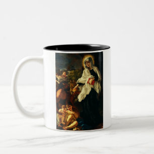 Taza Bicolor Santa Francisca Romana